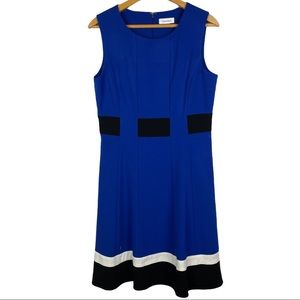 Calvin Klein cobalt blue career dress